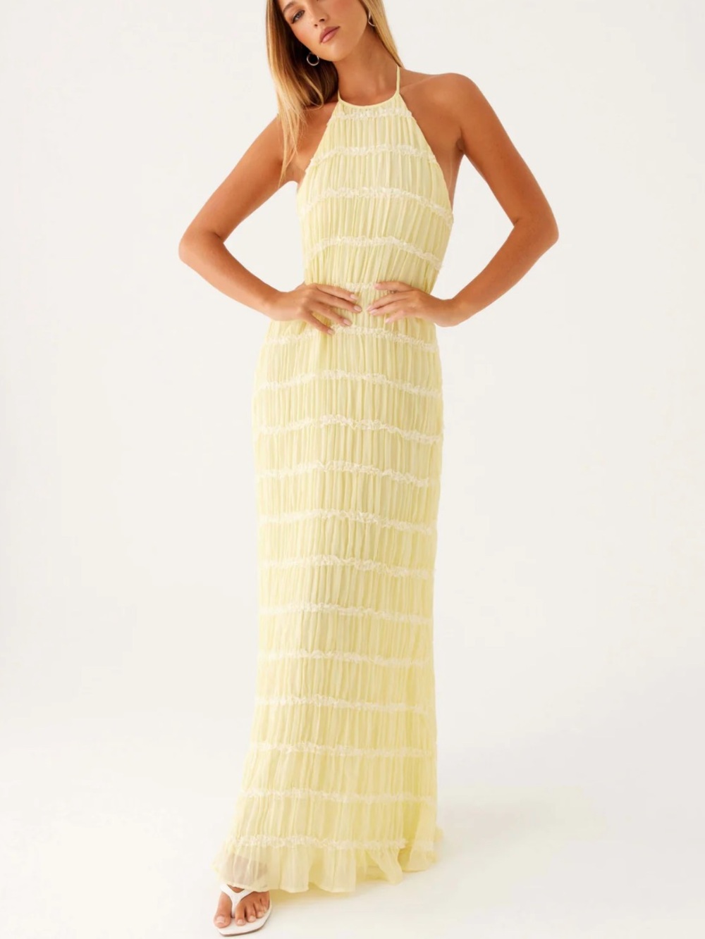 Peppermayo Pale Yellow Maxi Dress - Picture 5 of 5
